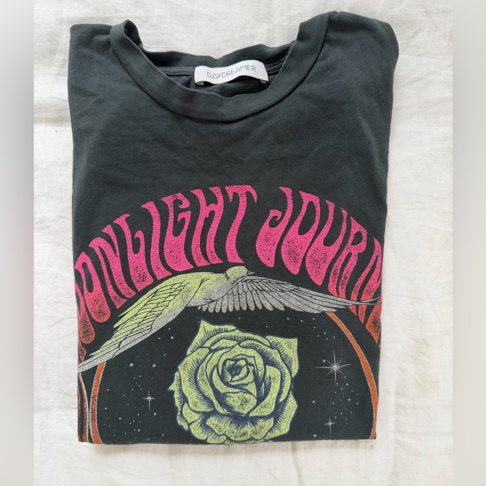 NWOT Moonlight Journey Band T-shirt Tee in Vintage Black DAYDREAMER